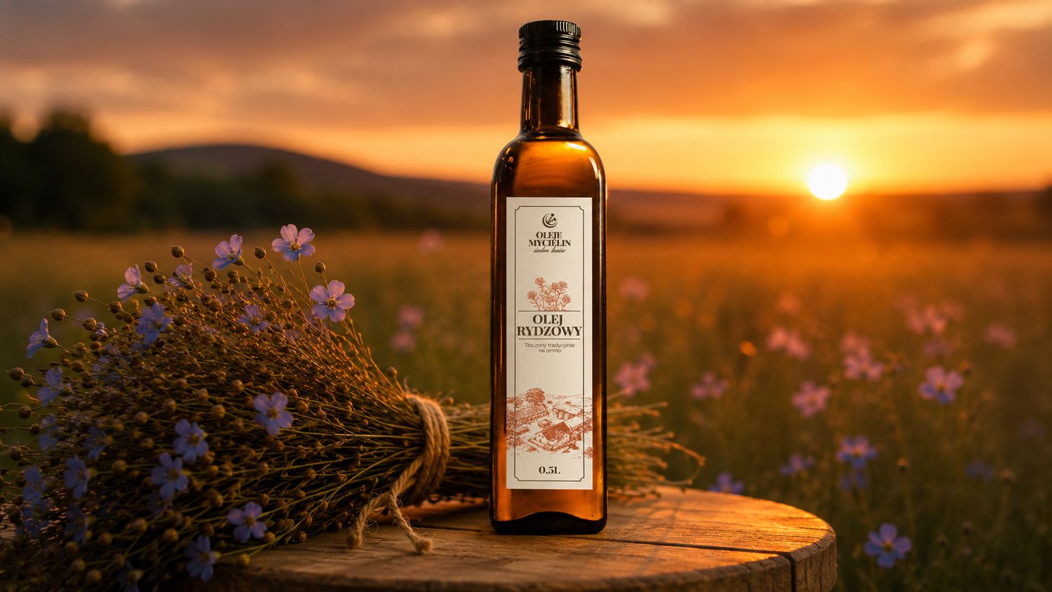 Olej rydzowy (lniankowy) - 500 ml