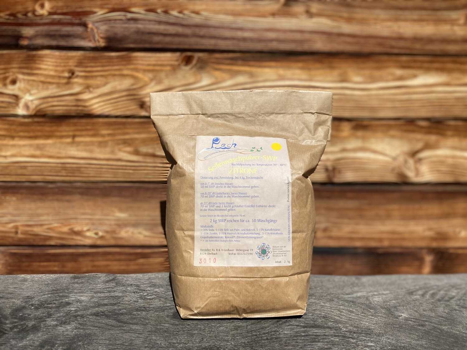 Seifenwaschpulver - Zitrone 2,0kg