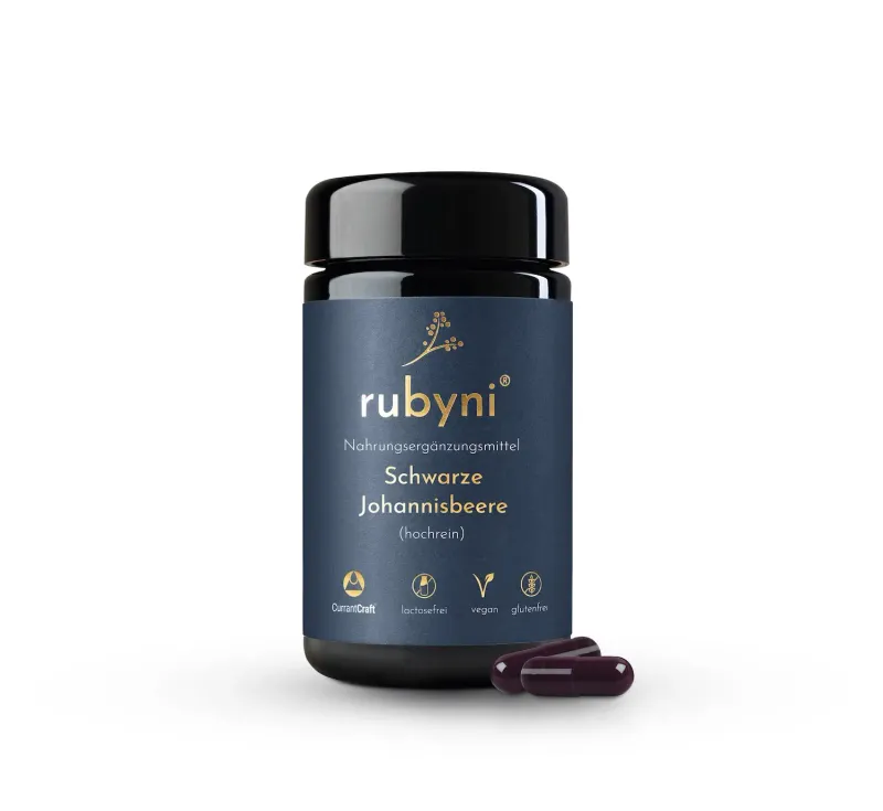 rubyni® Schwarze Johannisbeere, 60 Kapseln