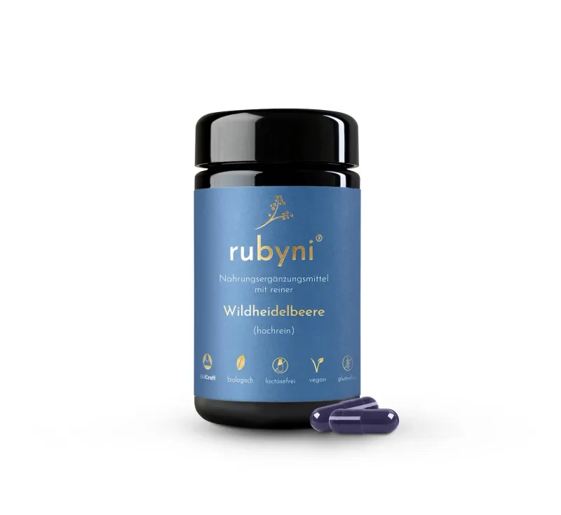rubyni® Wildheidelbeere, 90 Kapseln