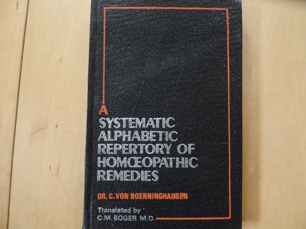 A systematic alphabetic repertory of Homoeopathic remedies*