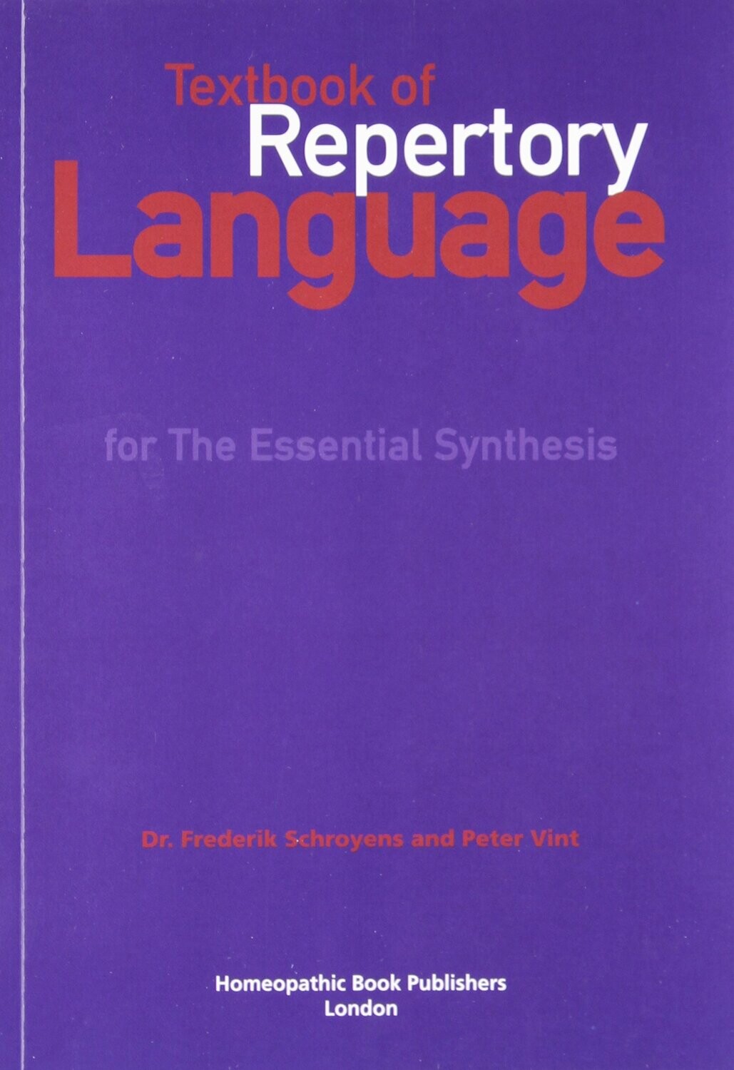 Textbook of repertory language* (Schroyens)