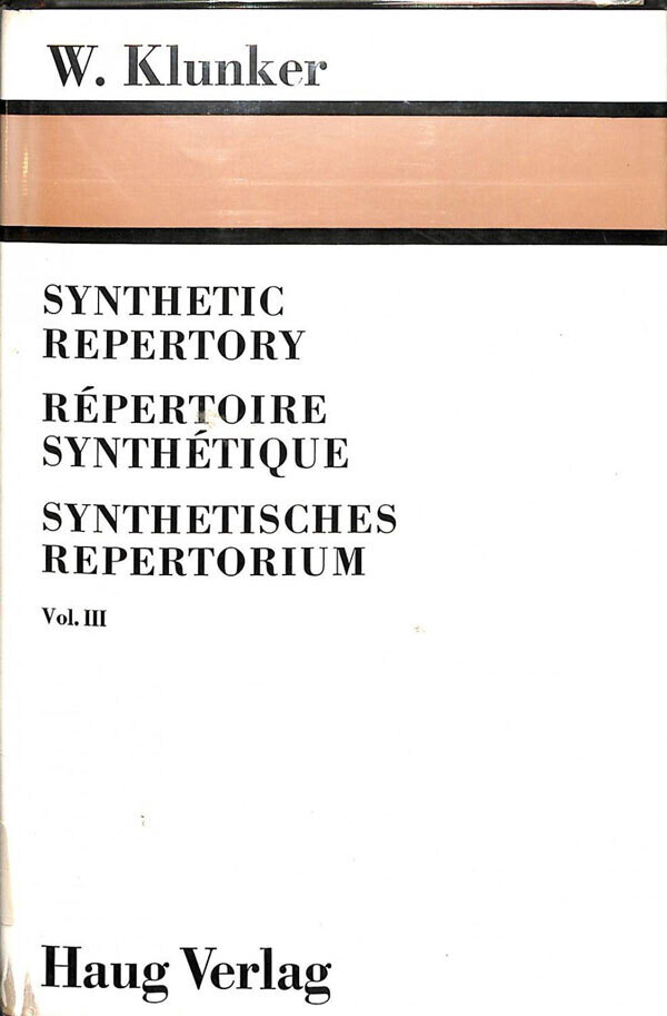 Synthetisches Repertorium Vol III
