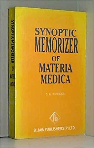 Synoptic memoriser of materia medica - volume 1* (Banerjea)