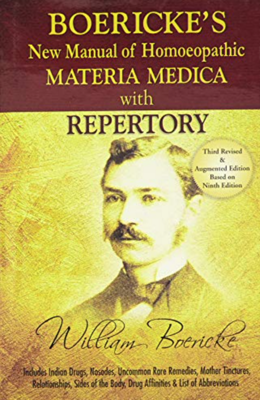 New Manual of Homoeopathic Materia Medica  9th edition  (Boericke)