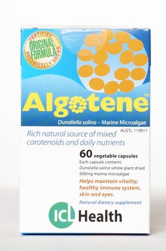 Algotene: Natural beta-carotene  60 vegie caps