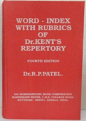 Word - index with rubrics of Dr Kent's repertory (Patel)