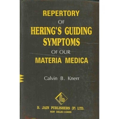 Repertory of Hering's Guiding Symptoms of our Materia Medica (Knerr) or (Kneer)