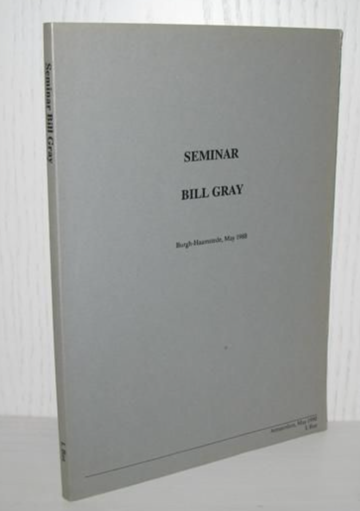Seminar Bill Gray, Burgh-Haamstede May 1988