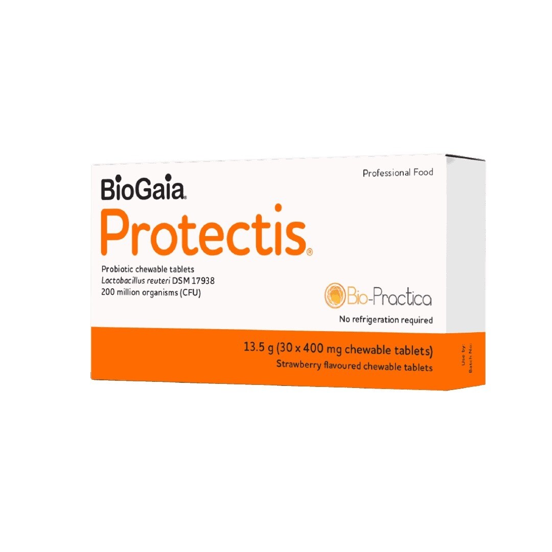 BioGaia Protectis Probiotic - strawberry flavour 30 chewable tablets