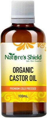 Nature's Shield - Organic Castor Oil 100ml, premium cold pressed and Hexane free