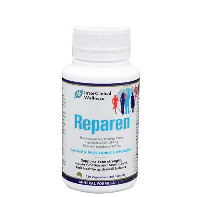 Reparen - Calcium Supplement - InterClinical Wellness - 120 Vegetarian Hard Capsules