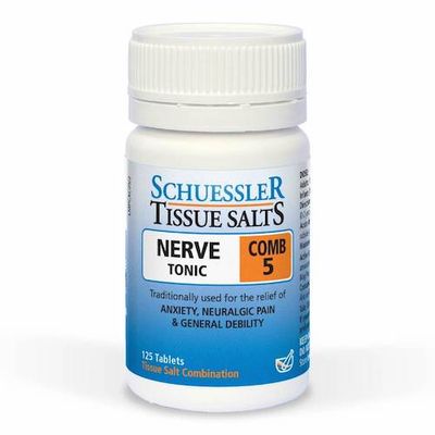 Schuessler Tissue Salts Nerve Tonic Comb 5 – 125 Tablets