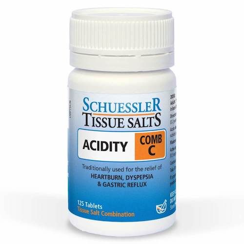 Schuessler Tissue Salts Acidity Comb C - 125 Tablets