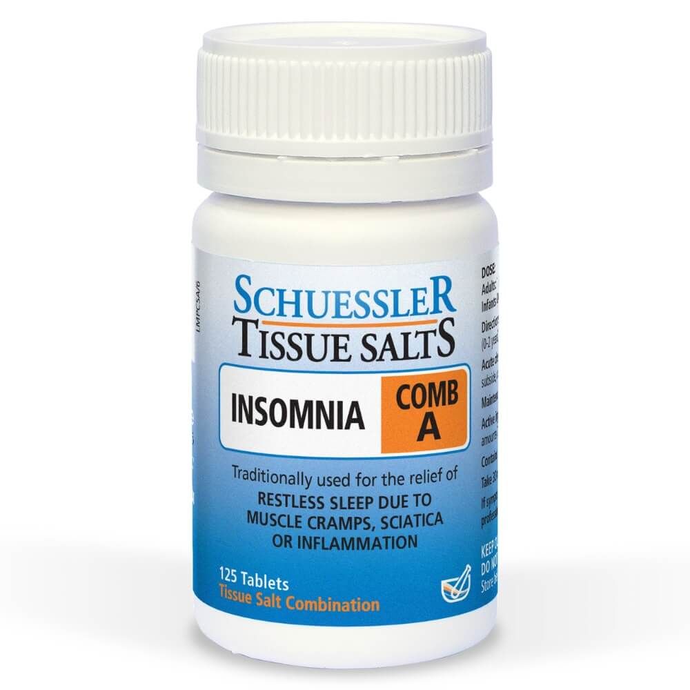 Schuessler Tissue Salts Insomnia Comb A - 125 Tablets