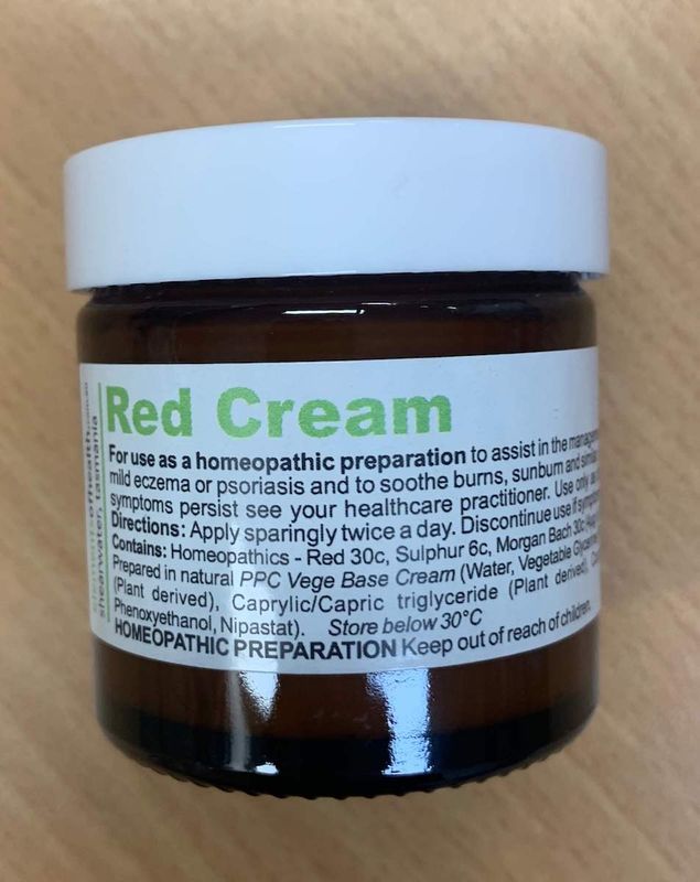 Red Cream - Sore, Itchy Skin 65mL Elements of Health