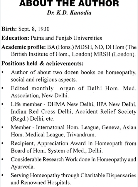 Two hundred years of homoeopathy* (Kanodia)