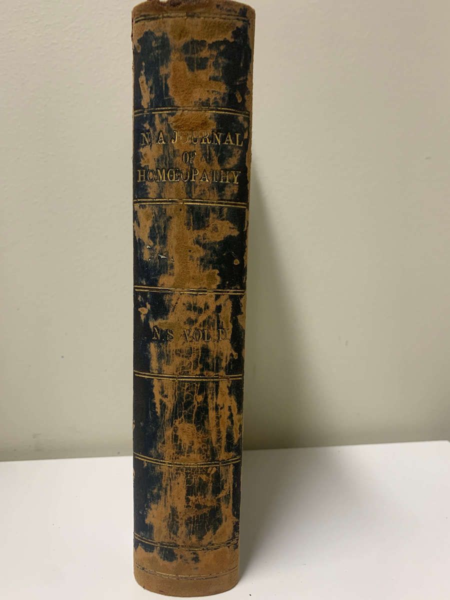 North American Journal of Homeopathy* (edited by Lilienthal VOL. XX - NEWS SERIES, VOL. II.) Vintage 1872 edition