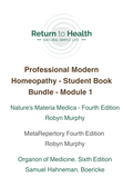 Return to Health - Professional Modern Homeopathy - Module 1 - Student Book Bundle