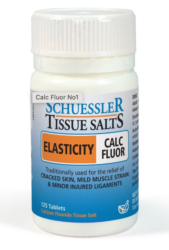 Schuessler Tissue Salts Elasticity Calc Fluor - 125 Tablets