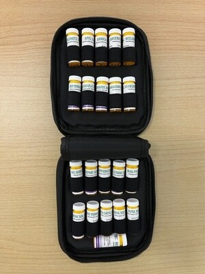 First Aid Kit with Homeopathic Remedies