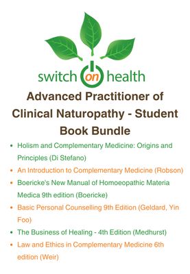 Switch on Health Student Book Bundle - Advanced Practitioner of Clinical Naturopathy