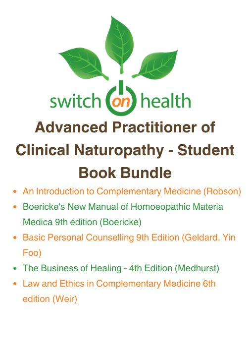 Switch on Health Student Book Bundle - Advanced Practitioner of Clinical Naturopathy