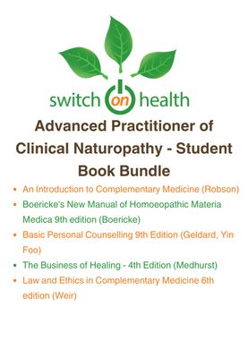Switch on Health Student Book Bundle - Advanced Practitioner of Clinical Naturopathy