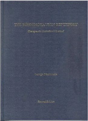 The Boenninghausen Repertory - Therapeutic Pocketbook Method - Second Edition (Dimitriadis)