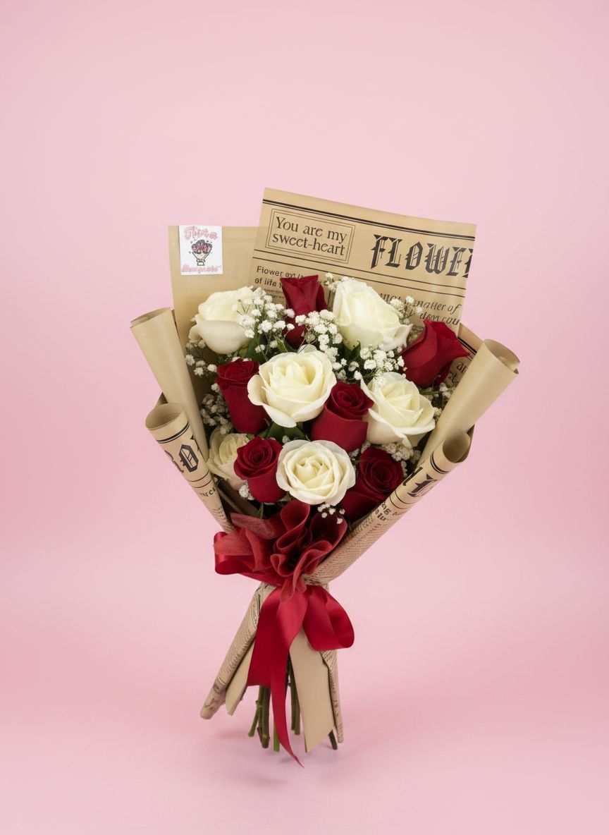 Novelty Dozen Rose Bouquet