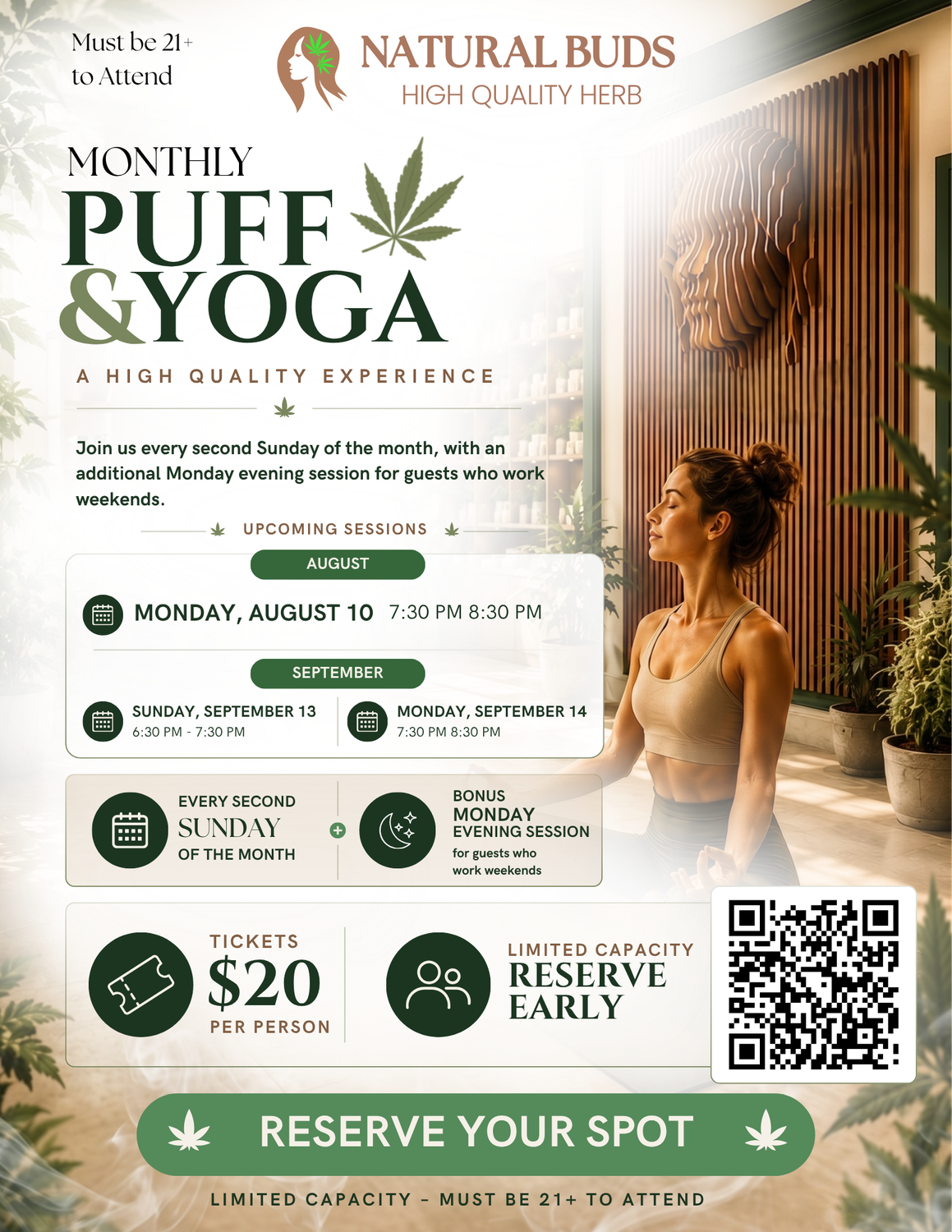 Puff &amp; Yoga Event Ticket