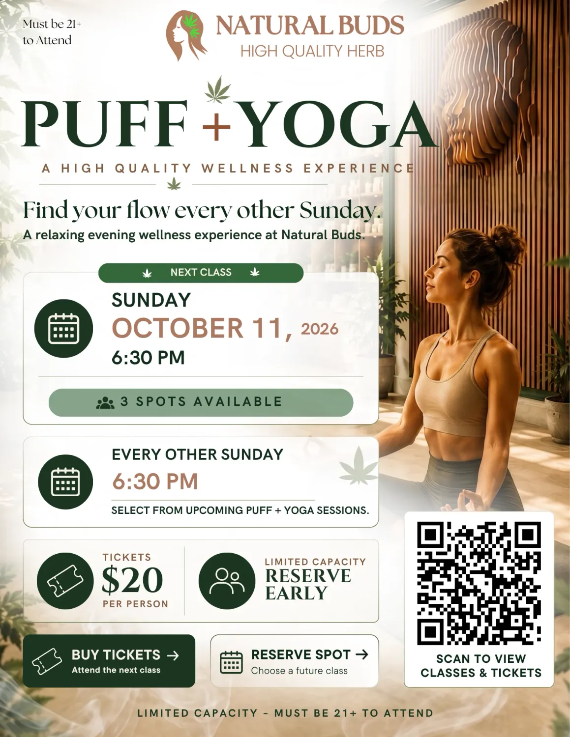 Puff &amp; Yoga Event Ticket