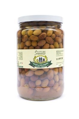 Olive taggiasche in salamoia 1000g/650 g netto