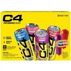 C4 Perf Carb 12oz Variety 12pk