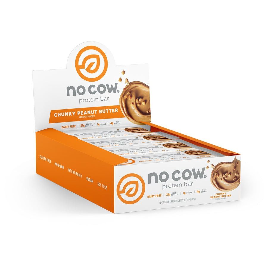 NO COW BAR CHUNKY PEANUT BUTTE 12PK