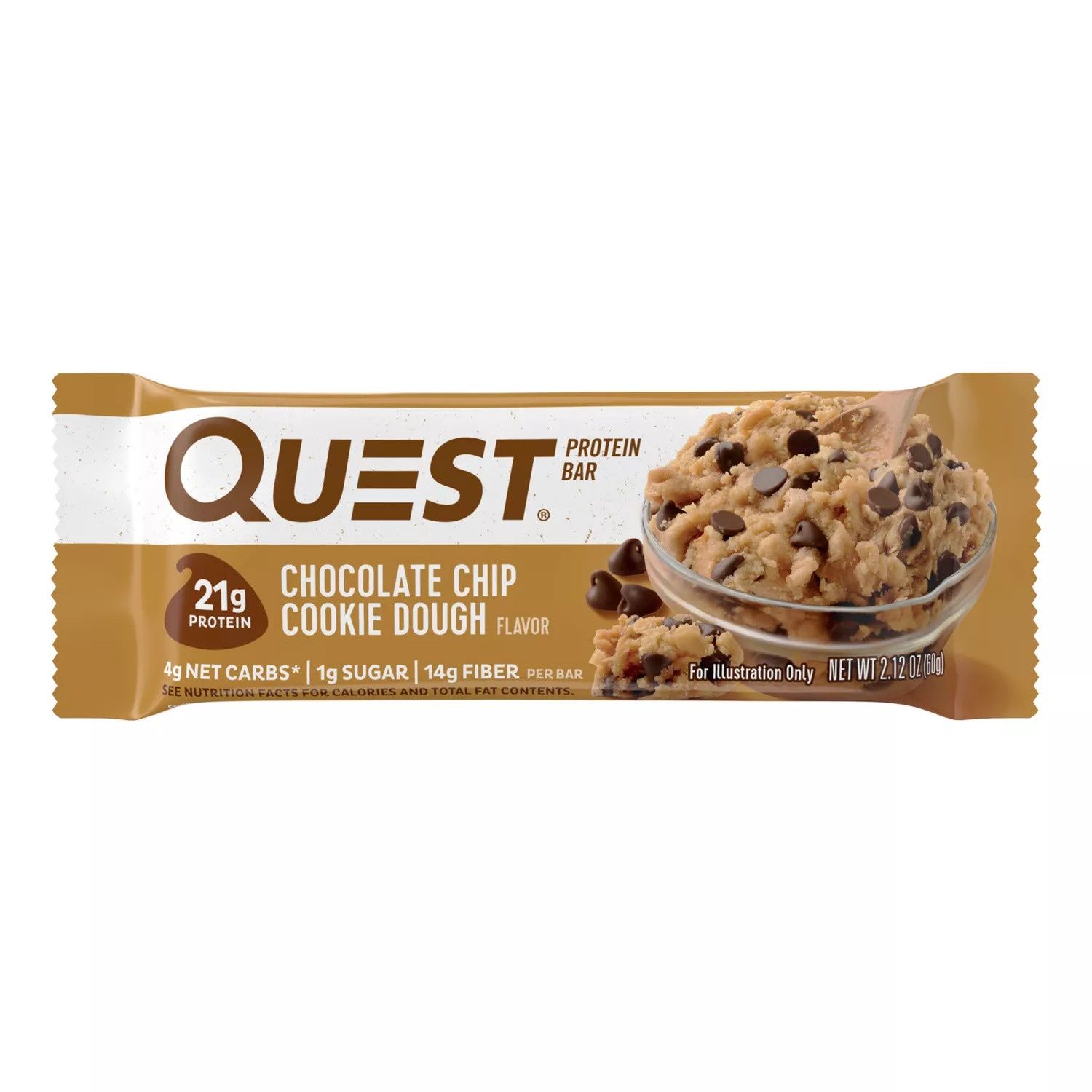 Quest Bar Chocolate Chip Cookie Single