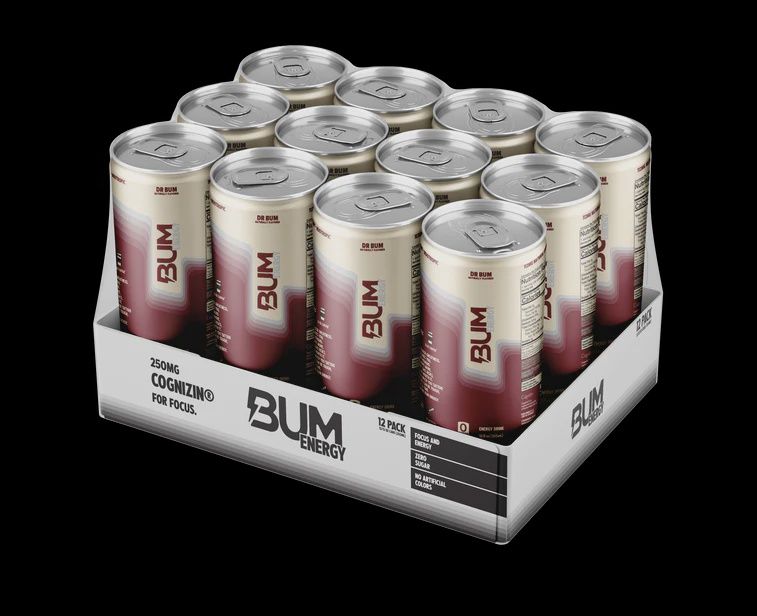 Bum Energy: Drinks, Flavor: Dr.Bum, Pack Amount: 12 Pack