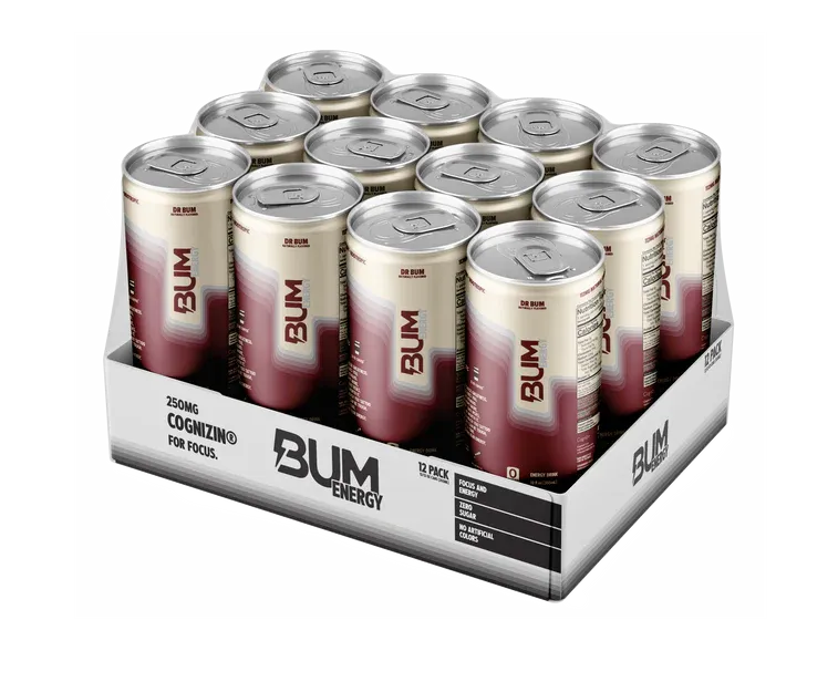 Bum Energy: Drinks, Flavor: Dr.Bum, Pack Amount: 12 Pack