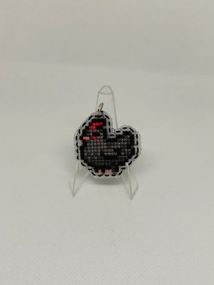 Breloczek Mroczna kura Stardew Valley
