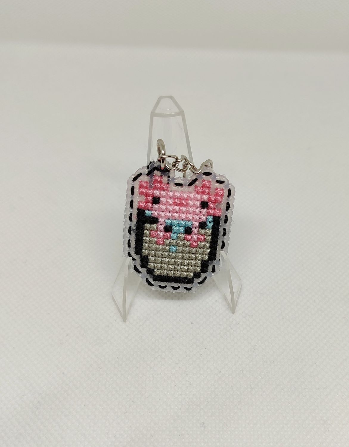 Breloczek Axolot Minecraft Oko 0120