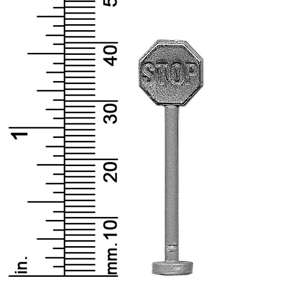 Stop Sign 1 9/16&quot; High