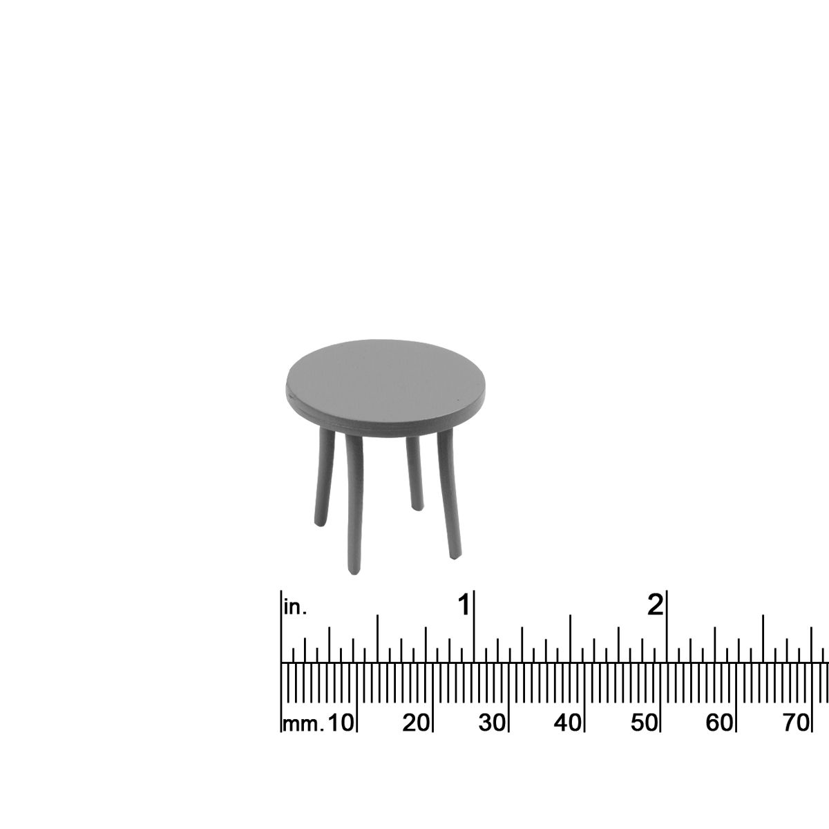 1/2&quot; Scale End Table Round