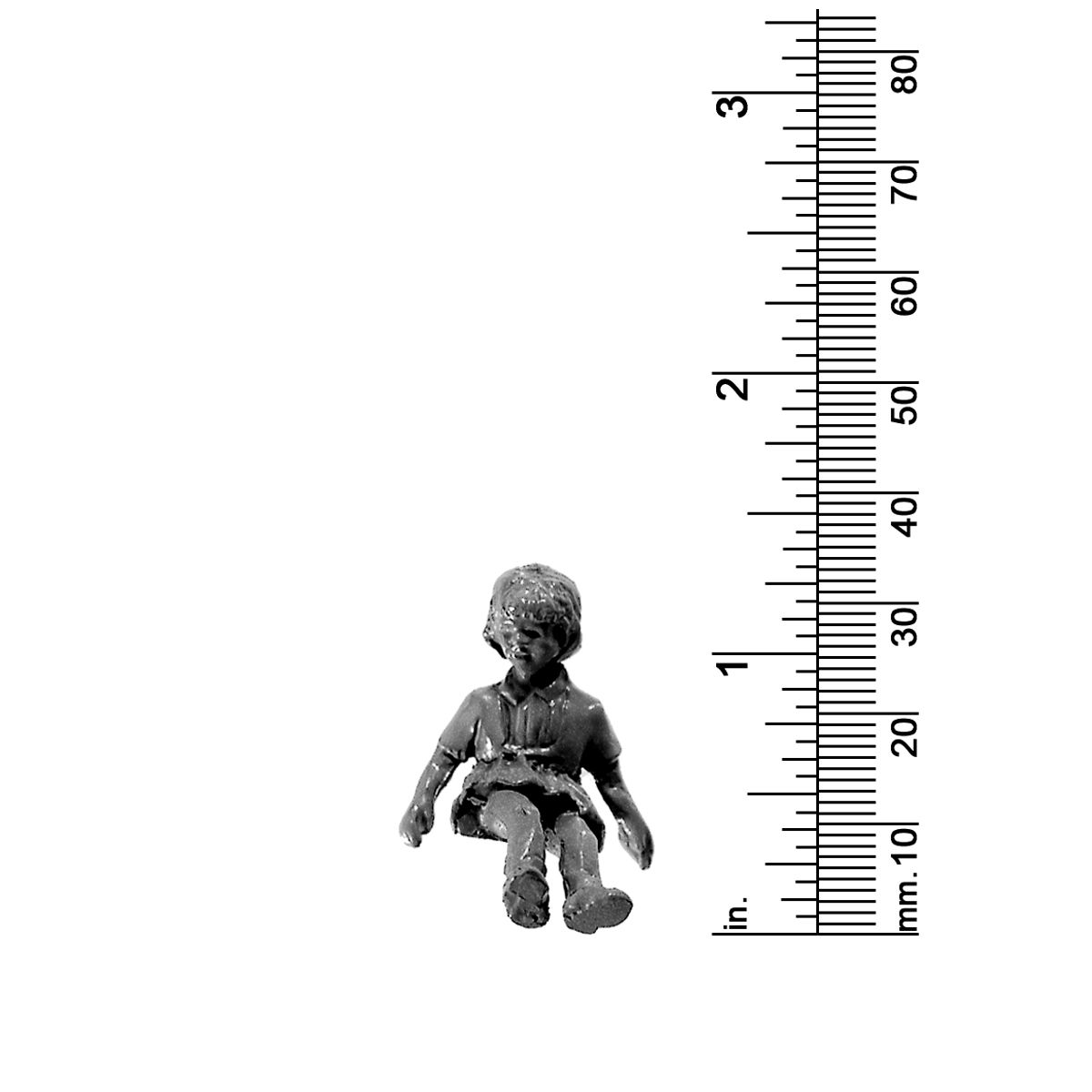 1/2&quot; SCALE GIRL, DRESS, SEATED