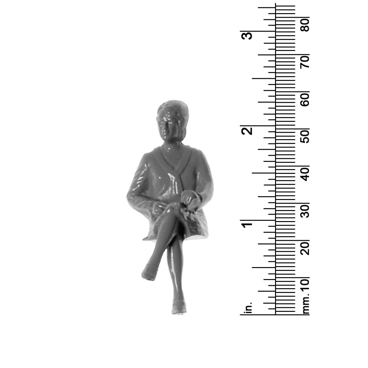 1/2&quot; Scale Seated Figure - Female