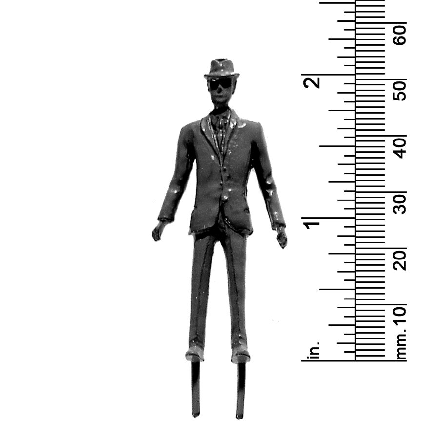 3/8&quot; SCALE MALE, SUIT &amp; HAT, STEM