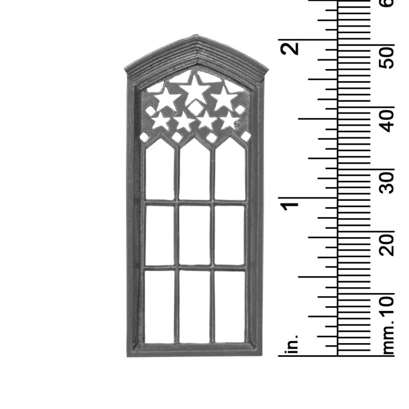 1/4&quot; SCALE WINDOW LARGE PENTAGON DECORATIVE