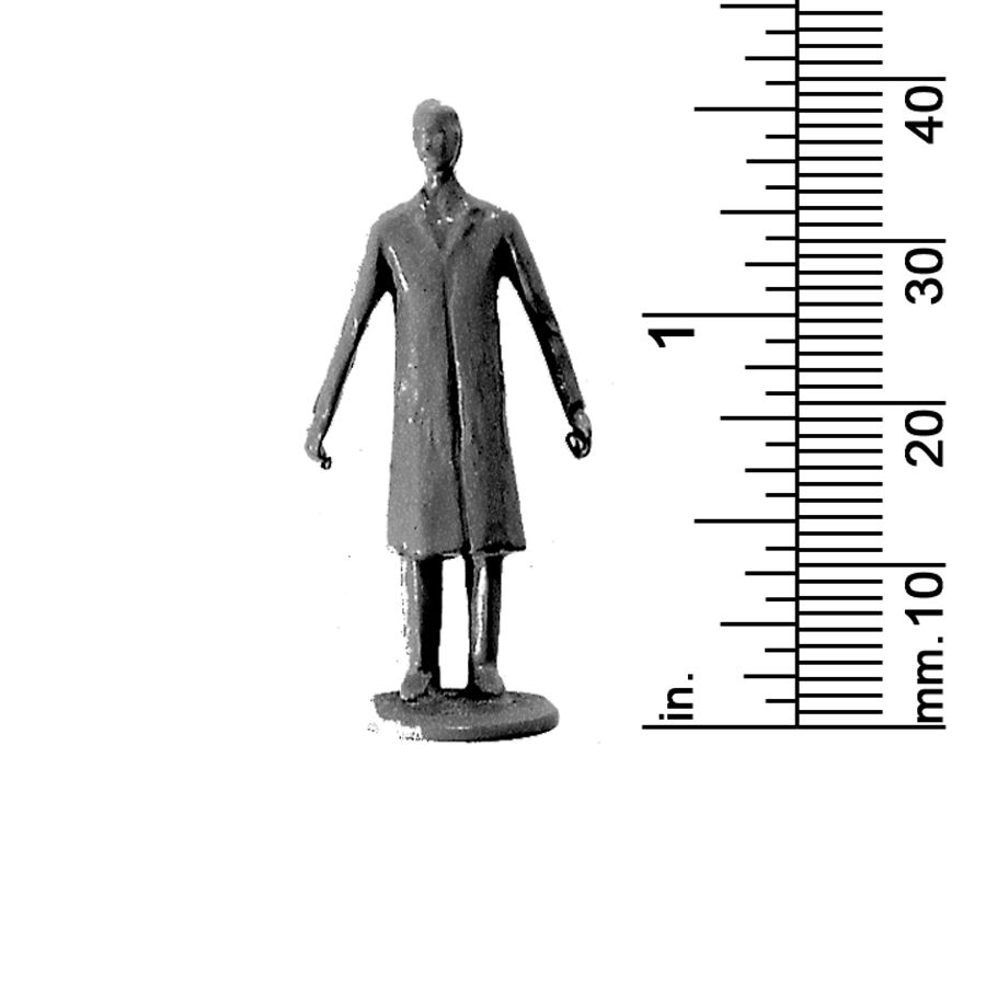 1/4&quot; SCALE MALE, SHOP COAT, PEDESTAL