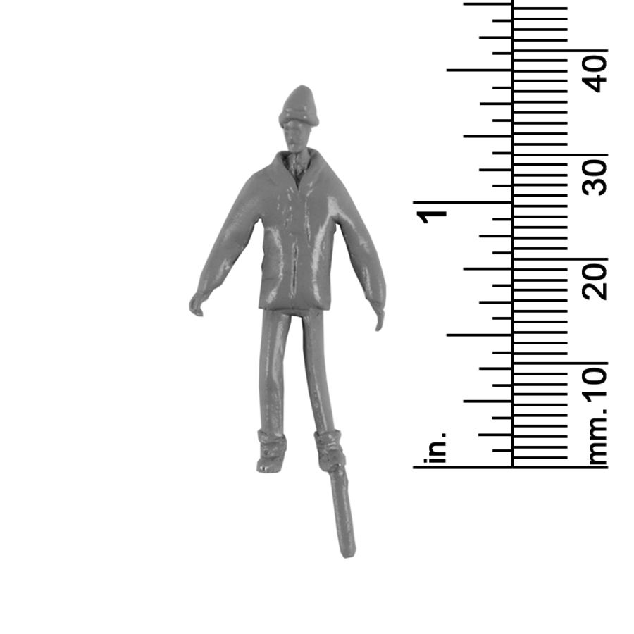 1/4&quot; SCALE MALE, COAT / HAT
