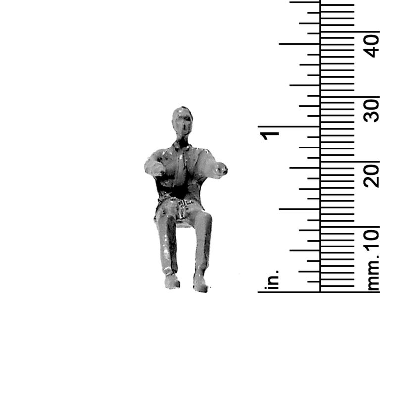 1/4&quot; SCALE SEATED MALE, SHIRT &amp; TIE