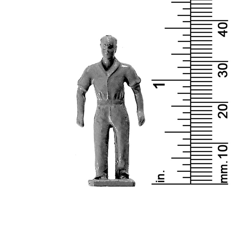 1/4&quot; SCALE MALE WORKER, PED.